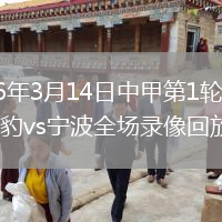 2026年3月14日中甲第1轮广东广州豹vs宁波全场录像回放