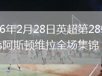 2026年2月28日英超第28轮狼队vs阿斯顿维拉全场集锦