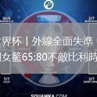 世界杯丨外線全面失準 中國女籃65:80不敵比利時隊